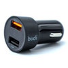 Budi Power Duo – 30W QC & USB Car Charger with LED Ring- Model (CC622QB)